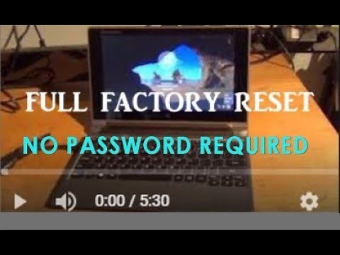 FACTORY RESET LENOVO 100S iDEAPAD No Password WINDOWS 10
