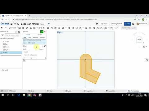 Onshape Lego Man Arm