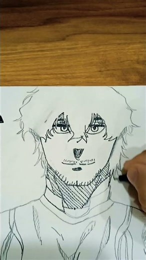 Drawing anime characters starting with a. aiku drawing from blue lock #art