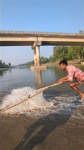 Real Countryside Action - Epic Push Net Fishing #fishing