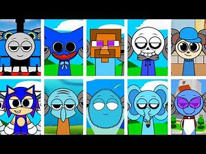 10 Sprunki singing together | Gamer and cartoon version | Incredibox Sprunki