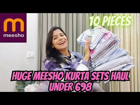 *HUGE* Meesho Haul - Kurta Sets, Sharara Sets Haul l Dream Simple