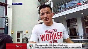 Boxen Video: Robin Krasniqi über K.O.-Sieg gegen Dominic Bösel