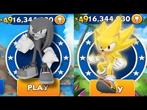Sonic Dash - Hyper Knuckles VS Super Sonic _ Movie Sonic vs All Bosses Zazz Eggman