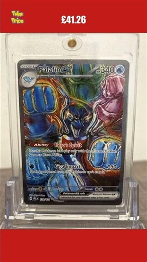 🔥 Palafin EX Prismatic Evolutions Pokemon just sold for £41.26 on eBay! #Pokemon #shorts