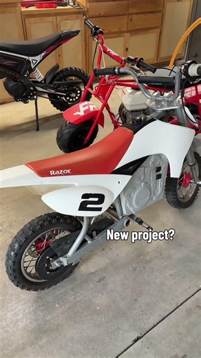 Time for a new razor guys #razor #electric #72v #builtnotbought #minibike #bikelife #billet #racing