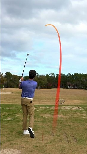 Draw vs Fade swing. I’m curving it big time just by changing my swing path.