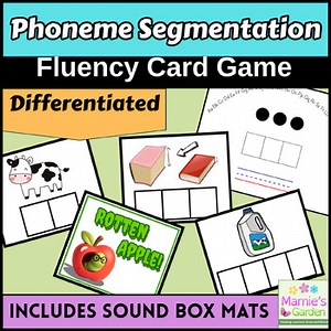 Apple Phoneme Segmentation Fluency Game | SOR Sound Box Mats Activity