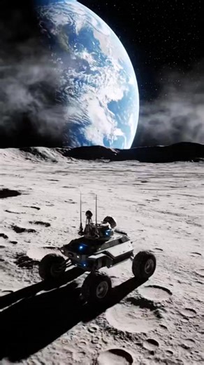 Lunar Rover's Epic Journey Toward Earth A Stunning View from the Moon! | Space Fact