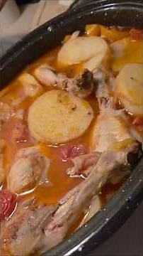 Tavuklu Patates-Turkish Chicken & Potato Casserole