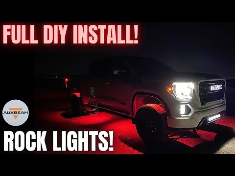 Rock Lights Install – FULL DIY Guide! GMC Sierra 8-Pod RGB Rock Lights by AuxBeam