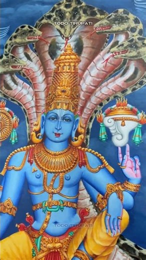 Beautiful Painting of Lord Maha Vishnu #balaji #tirumala #vishnu