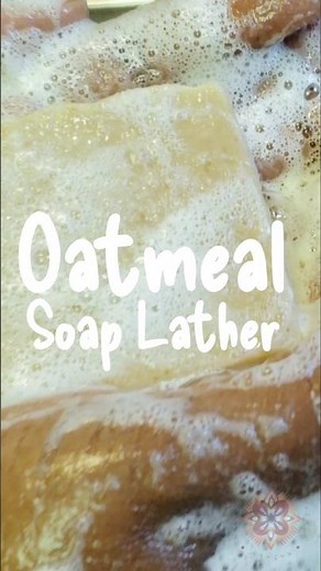 Watch This Satisfying Lather Test! Cold Process Honey Oatmeal Soap. Cold Process Demo