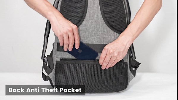 MATEIN Laptop Backpack 17 Inch, Womens Large Work Commute Backpack with USB Charging Port, Water Resistant Anti Theft Computer Bag for Students, Travel Daypack with Luggage Strap, Haze Blue