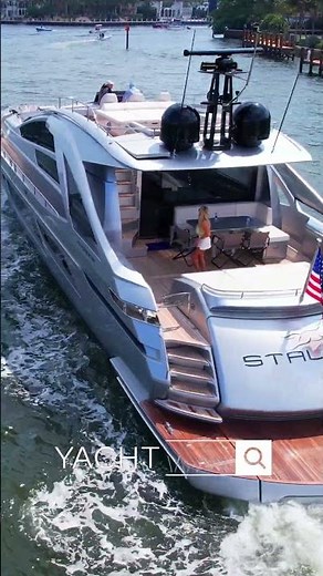 One of our favorites! Pershing 9X at Fort Lauderdale. (Yachtspotter)