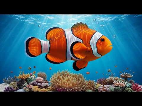 SOFT BLUE OCEAN STILL 🌊 Relaxing Piano Aquarium Gentle Calm