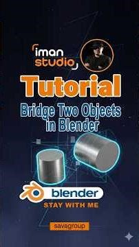 ​The CLEANEST Way to Join Objects in Blender! 🧊✨ | Bridge Edge Loops Tutorial