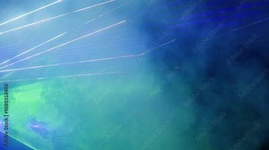 Futuristic laser beams dynamically crossing in a vibrant, abstract display of light and color. Lasershow with Multiple Laser Beams in High Quality 4K Video