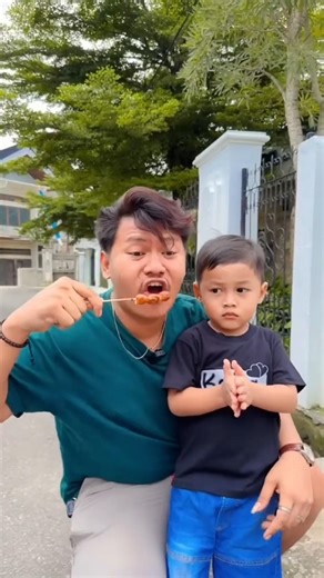 omOne Bite at a Time… He Was NOT Ready 😂”