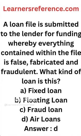 What is the name of fabricated fraud loan #111 #Shorts