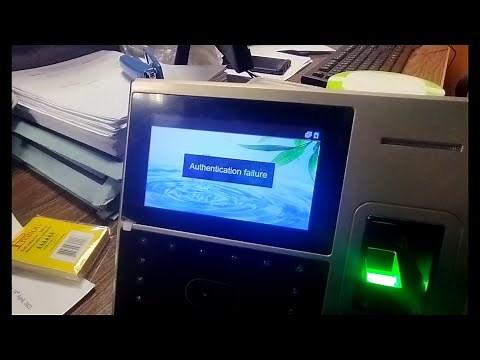 how to fixed Zkteco uface 800 Authentication failure