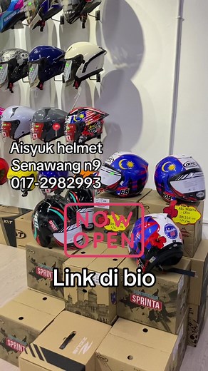 Aisyuk Helmet: Tempat Cuci Mata di Senawang