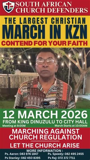 Stand for Faith: South African Church March 2026
