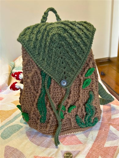 Mossy Tree Stump Backpack - Etsy