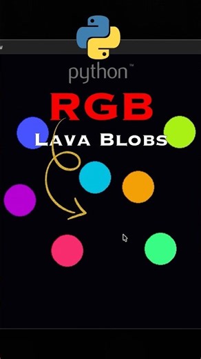 I Made RGB Lava Blobs With Python 🌈🔥 | Pygame Animation