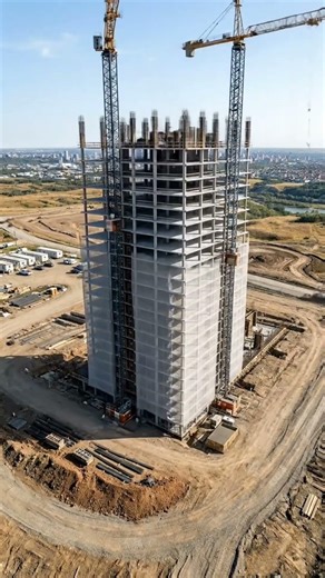 Watch a Skyscraper Rise from Nothing! 🚁 Realistic Build Simulation