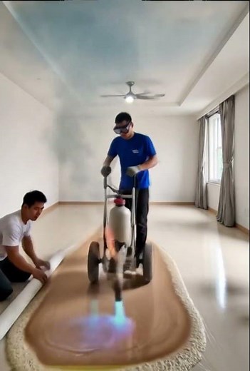 Heat-Resistant Epoxy Flooring Demonstration