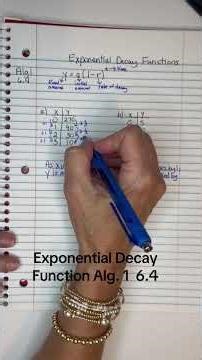 Exponential Decay Function Alg. 1 6.4 #exponential #decay #function