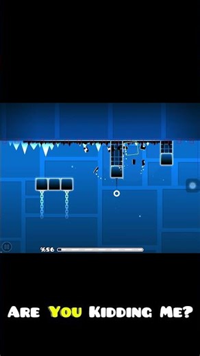 I Failed Back On Track Upside Down at 95% 💀 #geometrydash #gd #shorts