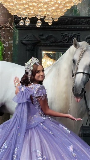 Gitano connected with Victoria instantly 🥰 #miamiquinces #quinceañeradress #quinceañera