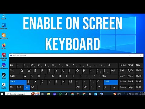 How To Turn On Your On Screen Keyboard In Windows 10/11/7/8 | Enable On Screen Keyboard On Pc/laptop
