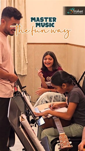 Learn Music the fun way, GUITAR CLASS at Trishan School of Music
