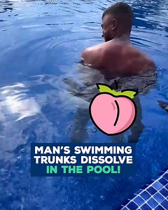 Watch his swim shorts melt away! 😂🩳 | Love This