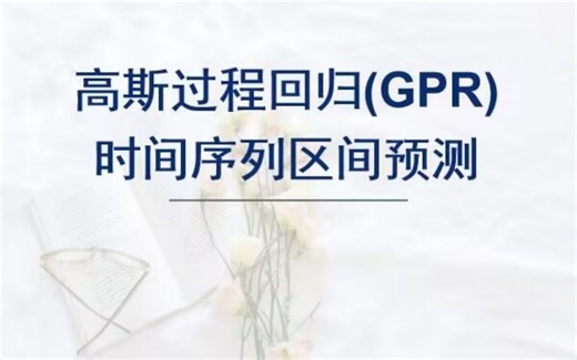 基于高斯过程回归(GPR)时间序列区间预测，matlab代码，单变量输入模型。