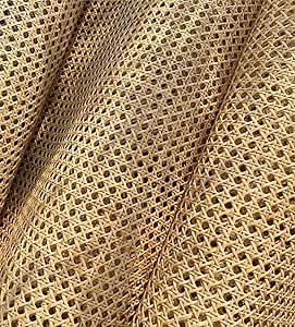16"Width x 32.8Ft Cane Rattan Webbing Roll Natural Rattan Caning Material Woven Open Mesh Cane for Cabinet,Chair,Furniture for Caning Projects