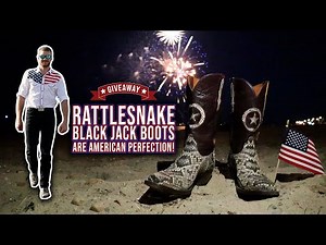 Rattlesnake Black Jack Boots are American PERFECTION!