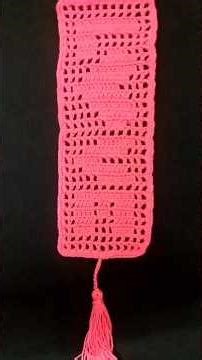 Filet crochet bookmark pattern | Tassel tutorial #shortsvideo #craft #crochet #bookmark #filet