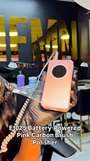 TOE QUEEN 👑 | Salon Owner on Instagram: "Makartt sent me a few of their nail essentials to try, and I used the E1025 Battery-Powered Pink Carbon Brush Polisher during a Russian manicure today — here’s my real take 👀 I love that this drill is low vibration, low noise, and easy to control, which makes it perfect for beginners or techs learning detailed cuticle work without over-filing the natural nail. It’s cordless, lightweight, and has a clear LED display for smooth, consistent work. Russian m