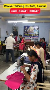 Call: 93641 00045 – Learn blouse stitching, churidar, pattu pavadai, gents items, overlock & flatlock machine tailoring at.. Ramya Tailoring Institute, Union Mill Road, Opp Sri Sakthi Cinemas, Tirupur. Expert training for ladies and gents! #TailoringClass #TirupurTailoring #RamyaTailoringInstitute #BlouseStitching #ChuridarTraining #PattuPavadaiDesigns #GentsTailoring #OverlockMachine #FlatlockTailoring #WomenSkills #TirupurTraining #fundlu | Fundlu Business Videos Promo | Facebook