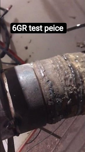 6gr test peice// 6g welding test #6grweldingtest piece #6gtest #weldingworks #stickwelding