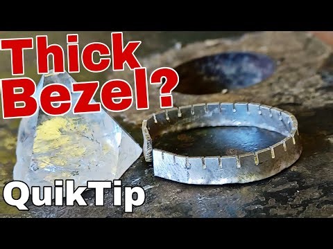 Ep.88) How To Form Thick Bezel Wire | Super Simple! | #jewelrytutorial