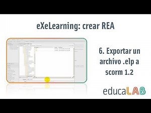 eXeLearning. Exportar un archivo .elp a scorm 1.2