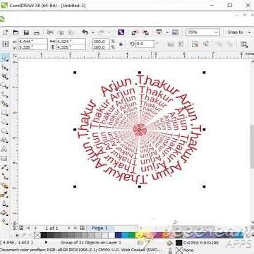 Tutorial Desgin in CoralDraw || #coral #logo #coraline #tshirtdesign #design