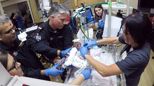 A call comes in that a premature baby needs help. An IU Health LifeLine team reacts quickly and deliberately to get on the road. "On the way there, we will be running in our minds drug dosage calculations, ventilator settings, things that we expect to see with that patient." | IU Health