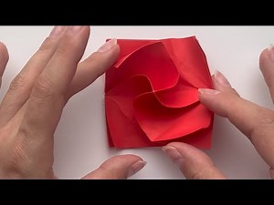 How to Make an Easy Origami Rose in Bloom