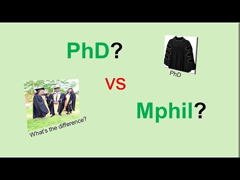 What is the difference between an MPhil and a PhD?